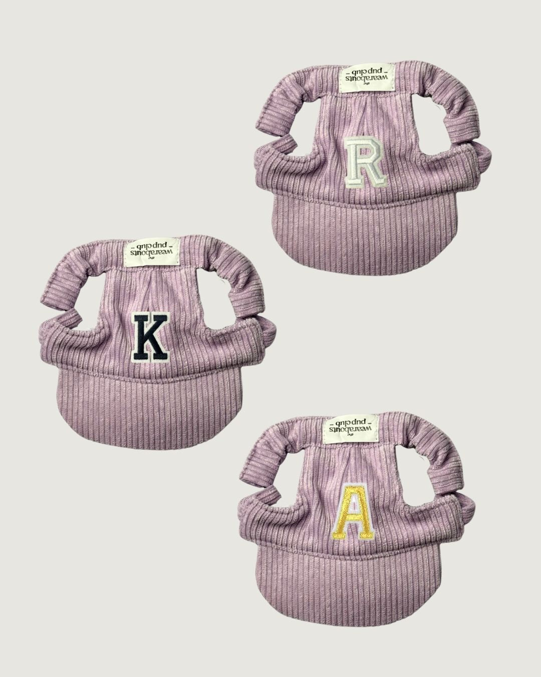 corduroy pup hat (purple) NEW