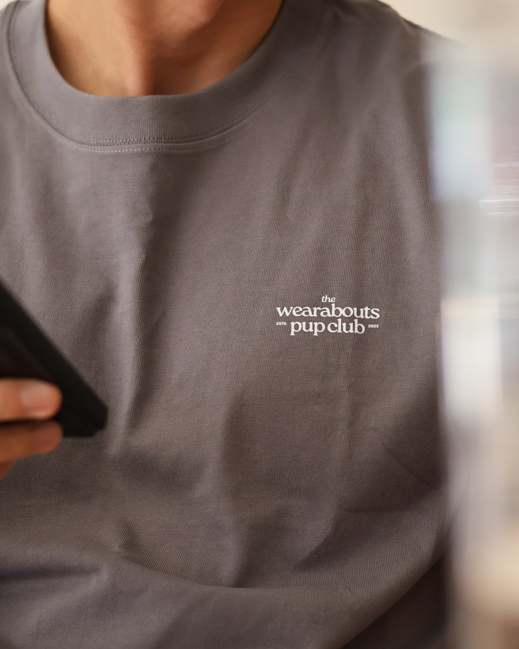 currently offline tee (grey)