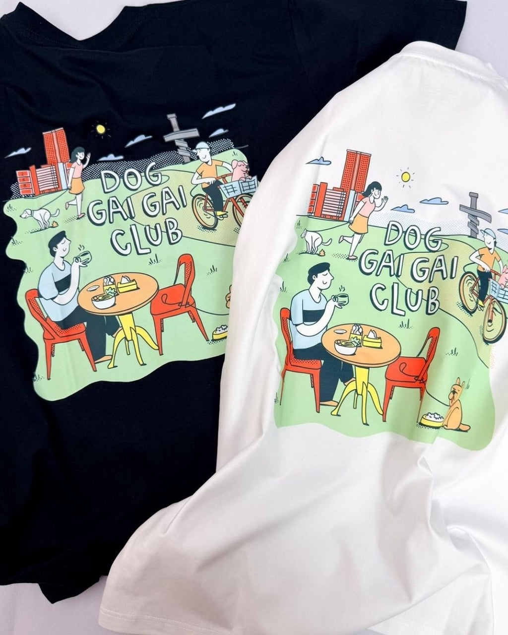 dog gai gai club tee (white)