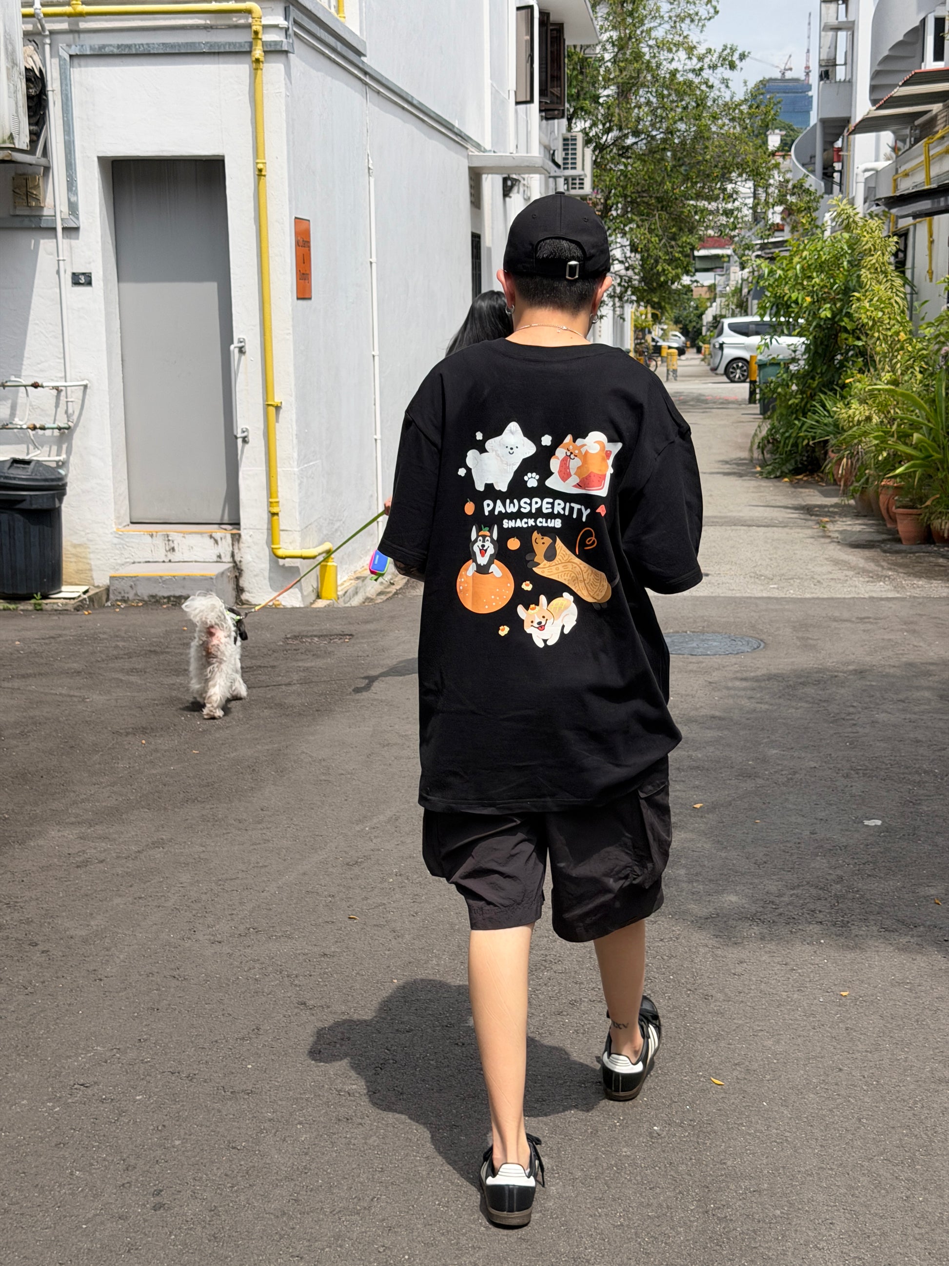 pawsperity snack club tee (black)