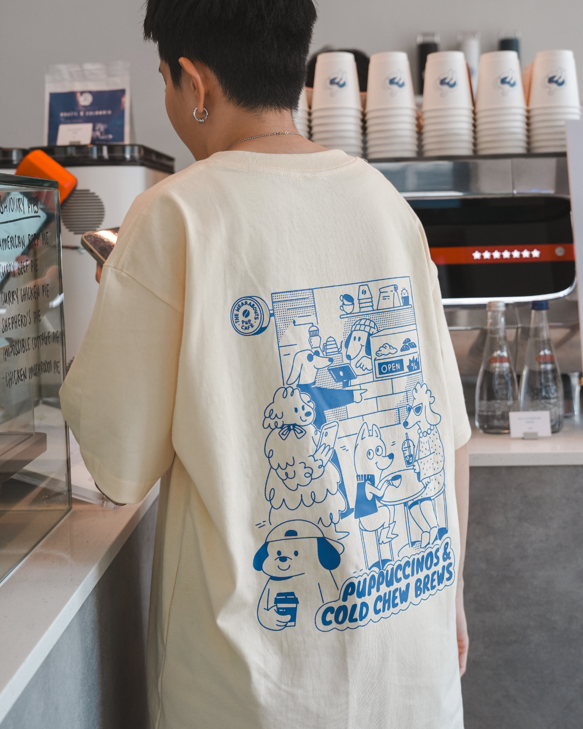 puppuccinos & cold chew brews tee (butter)