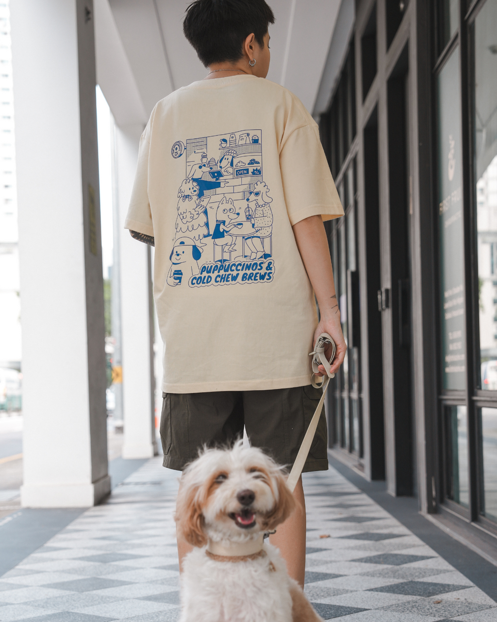 puppuccinos & cold chew brews tee (butter)