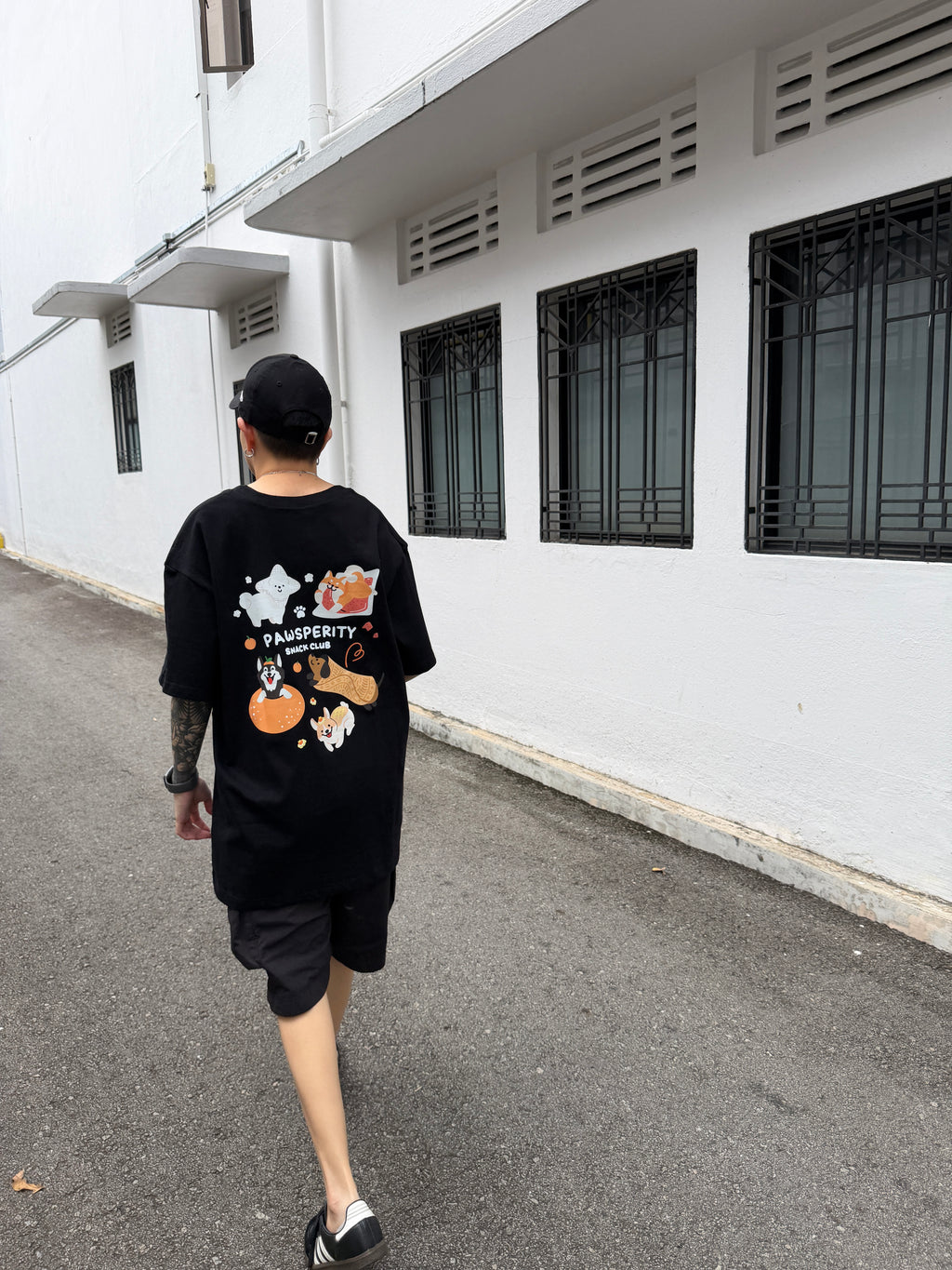 pawsperity snack club tee (black)