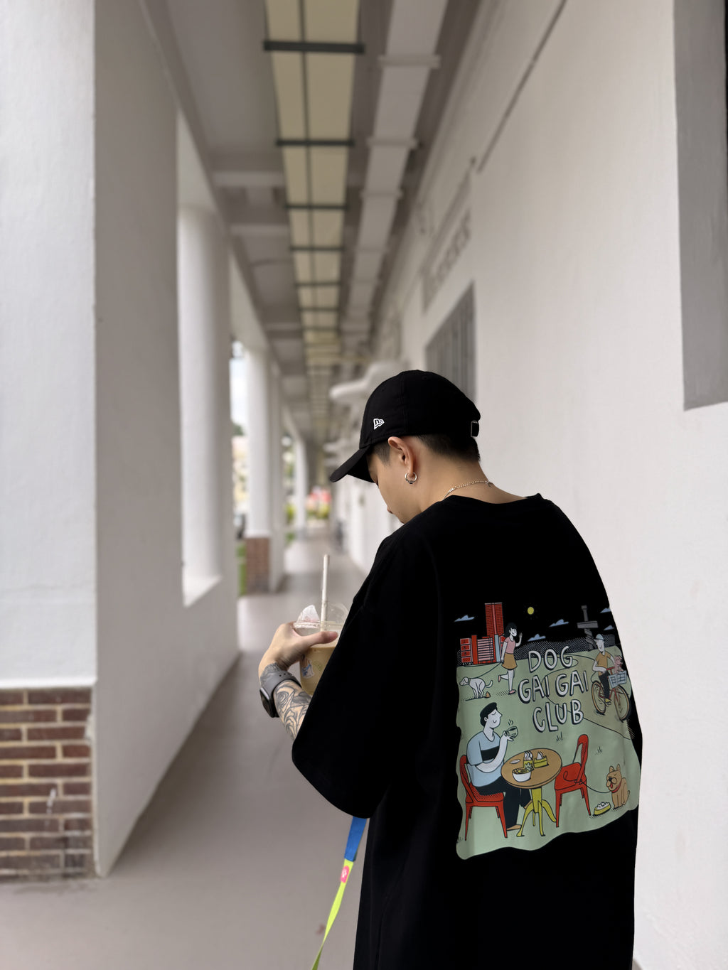 dog gai gai club tee (black)