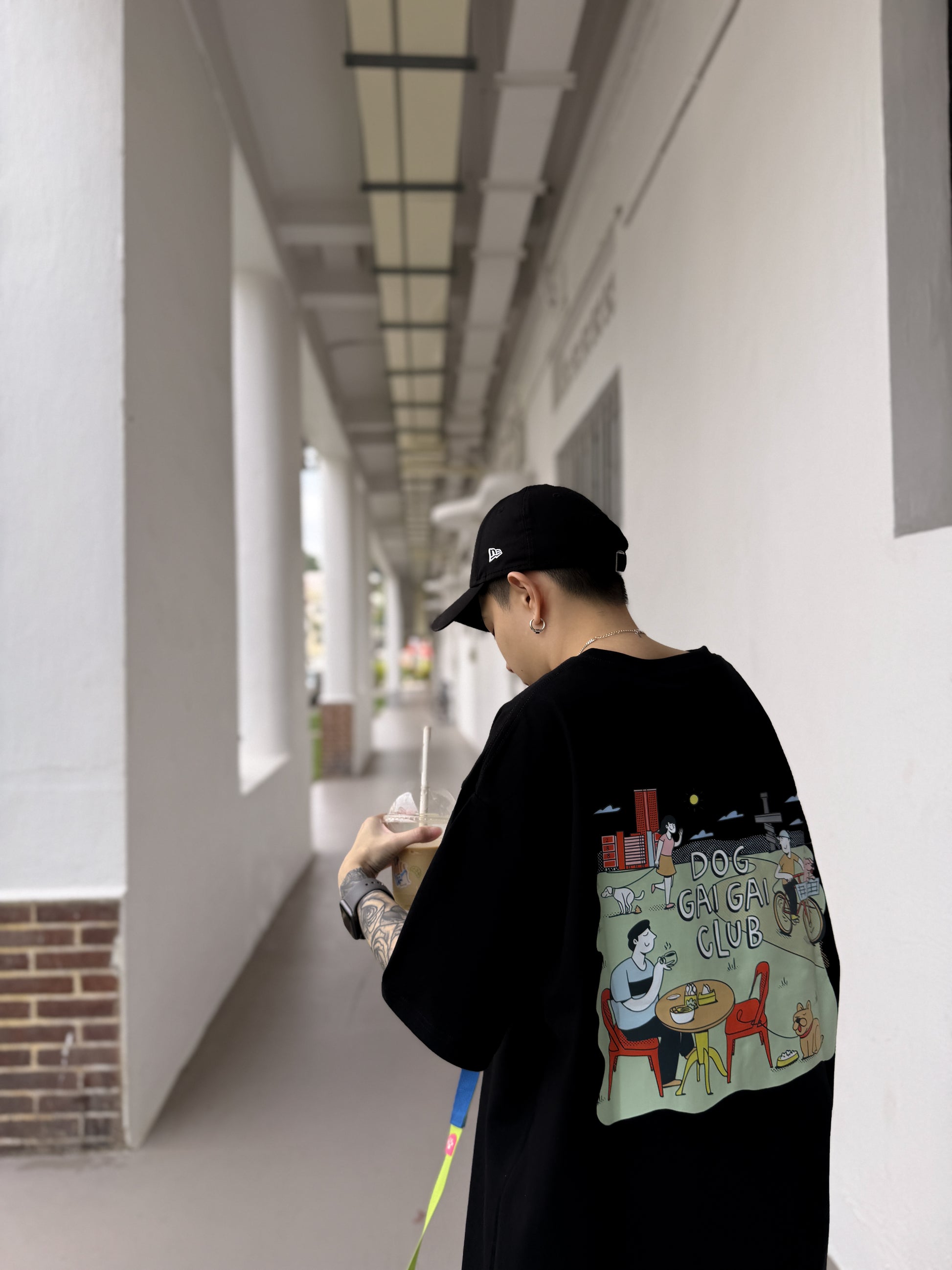 dog gai gai club tee (black)