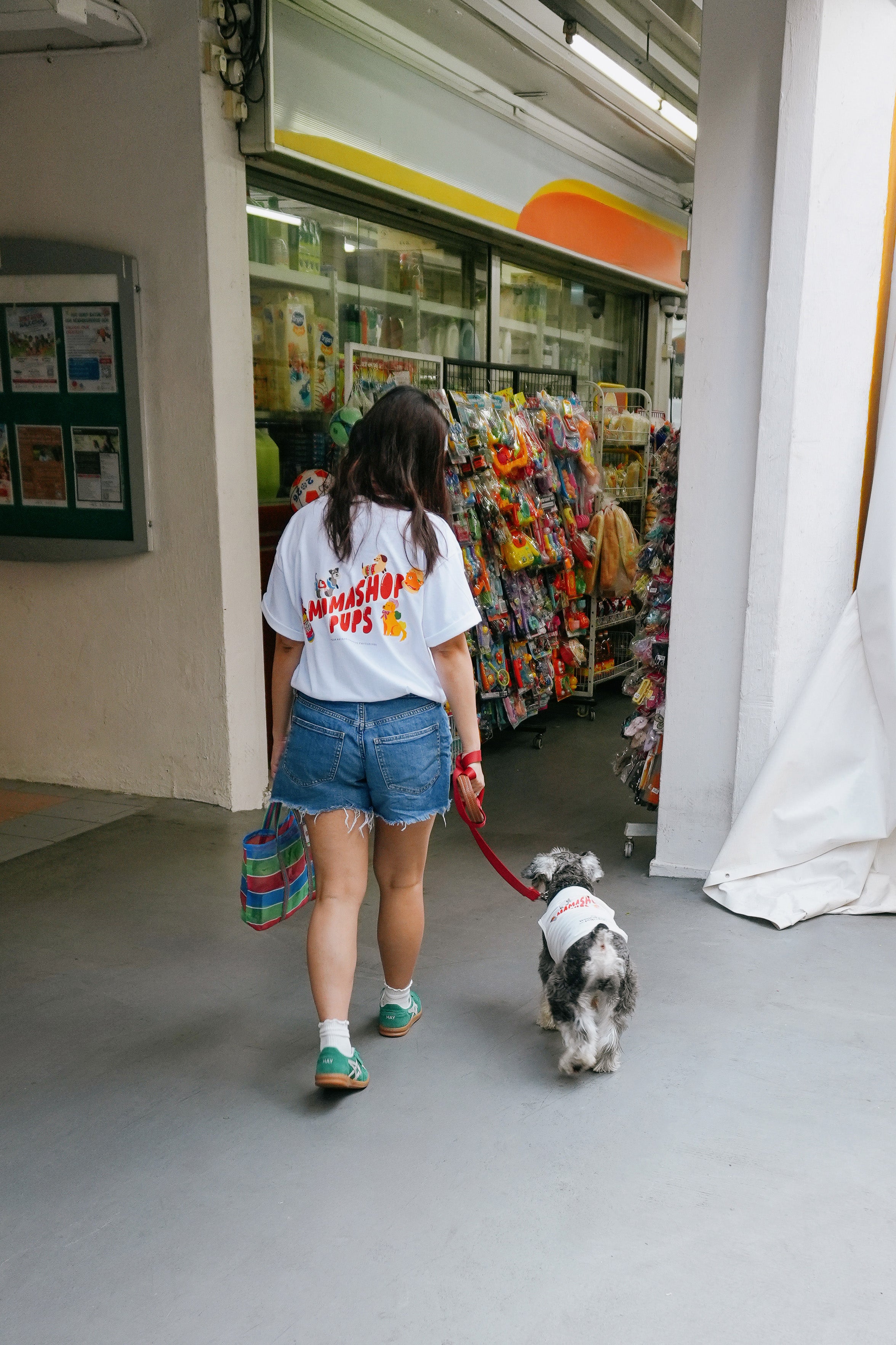 mamashop pups tee (white)