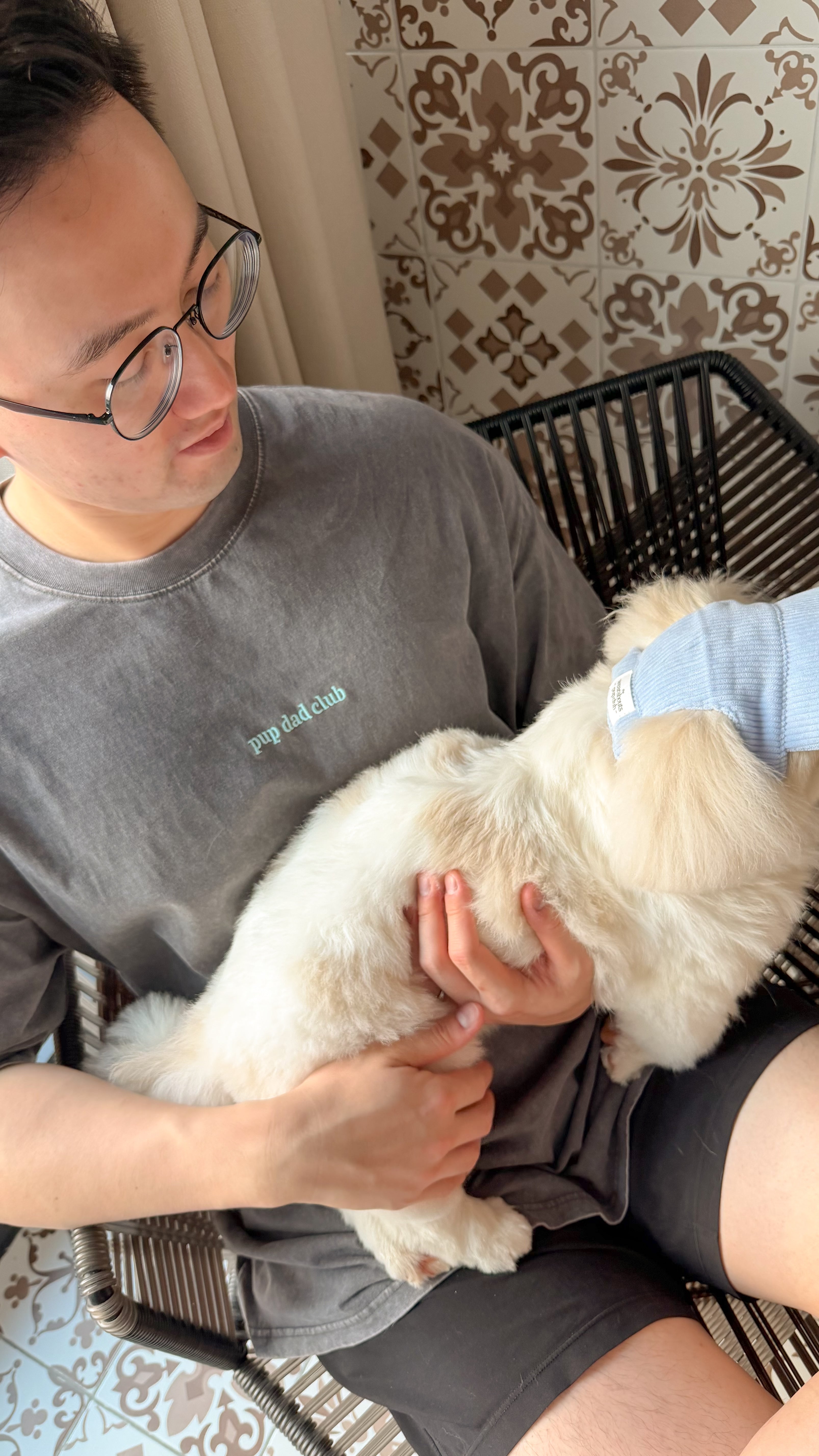 pup dad club tee