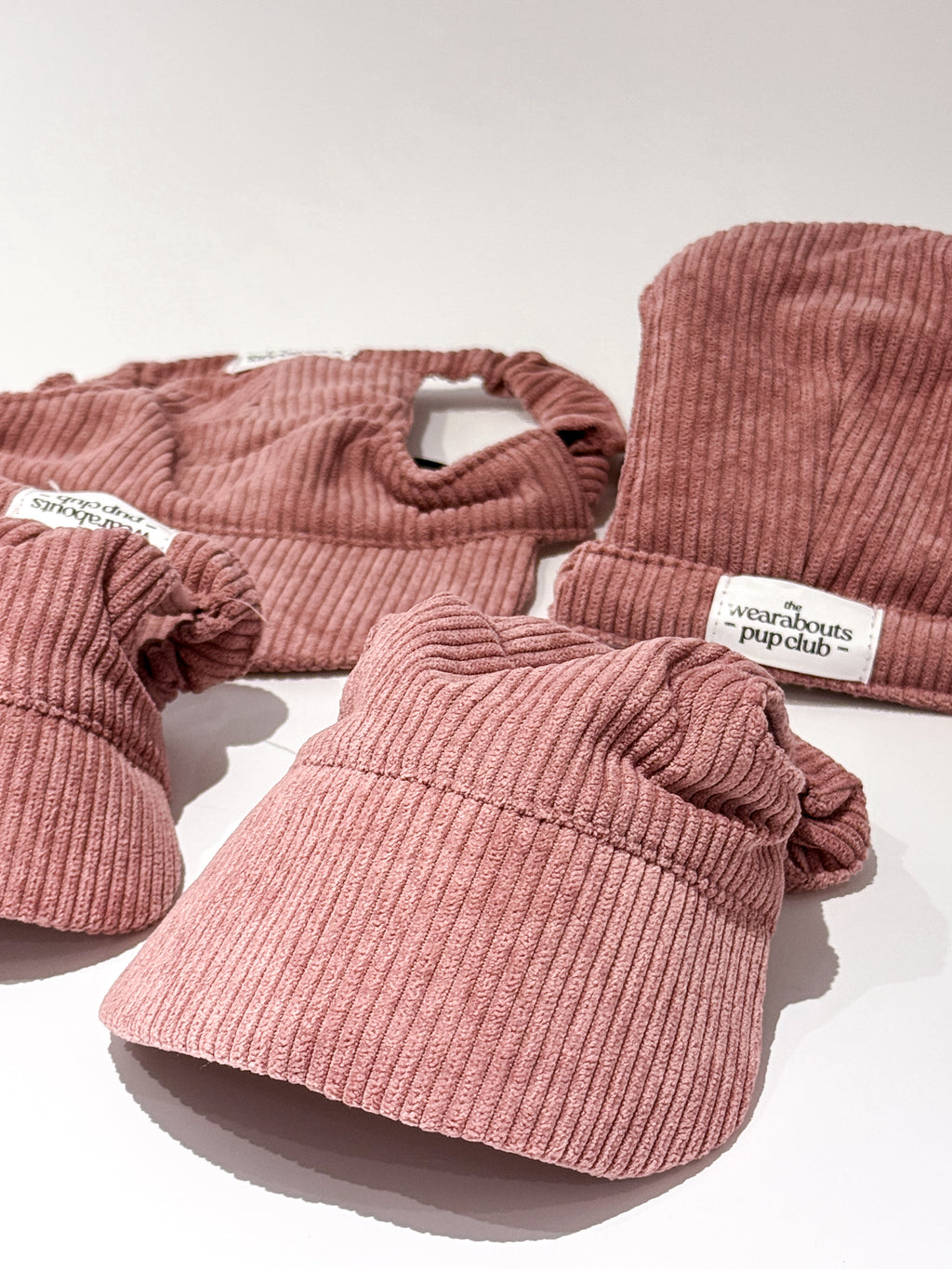 corduroy pup hat (pink)
