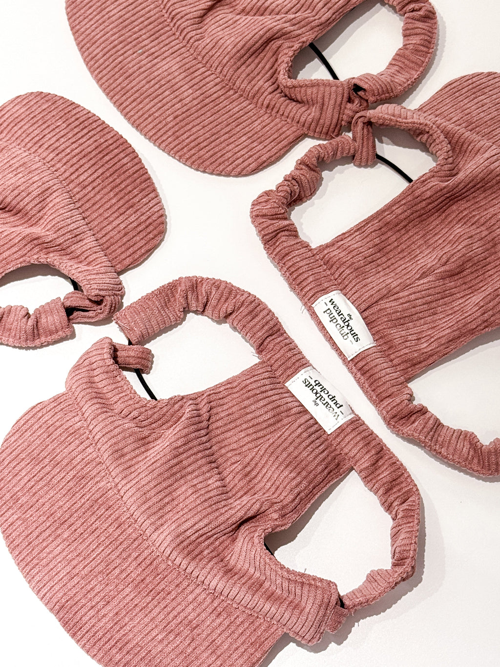corduroy pup hat (pink)