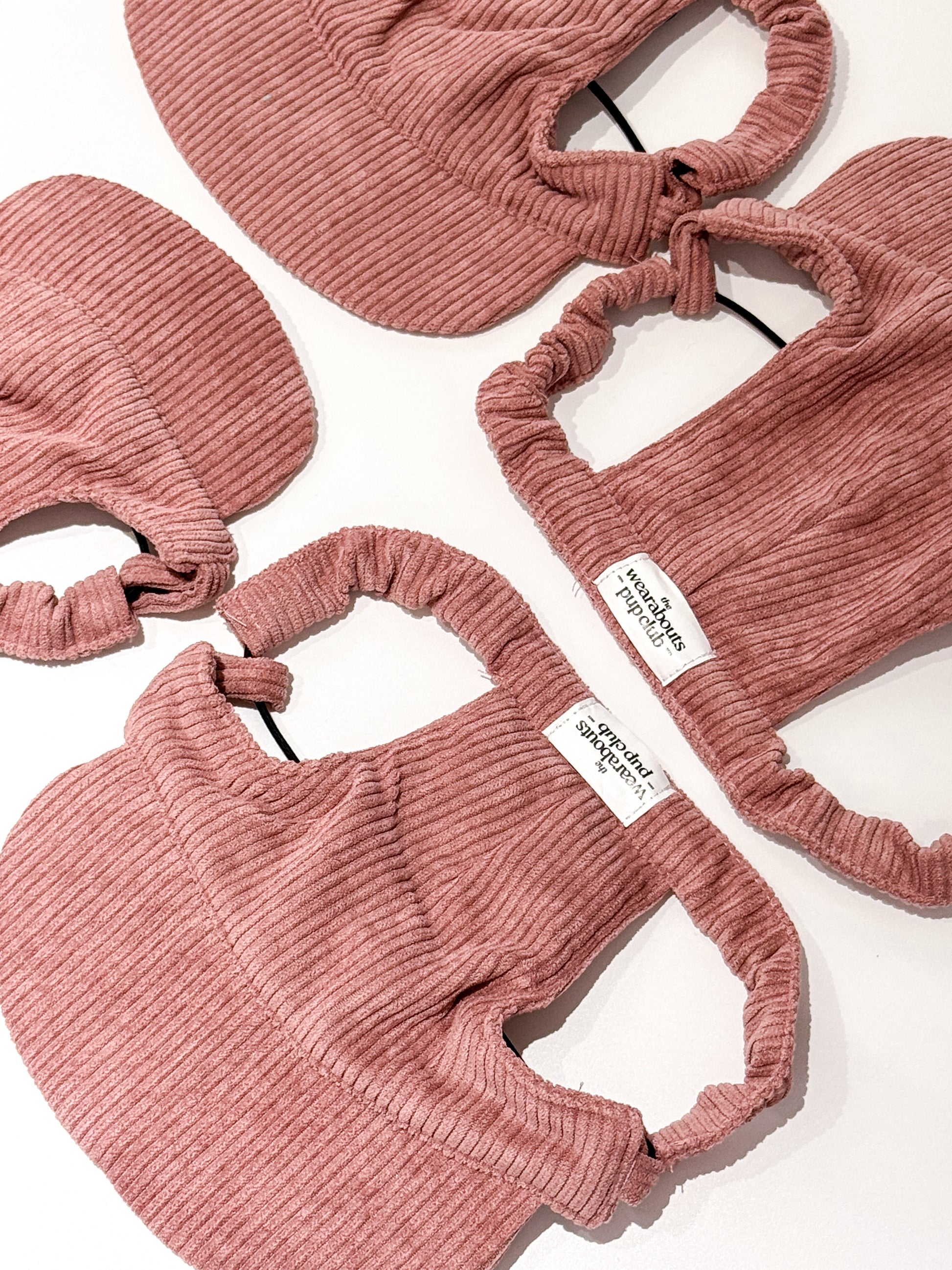 corduroy pup hat (pink)