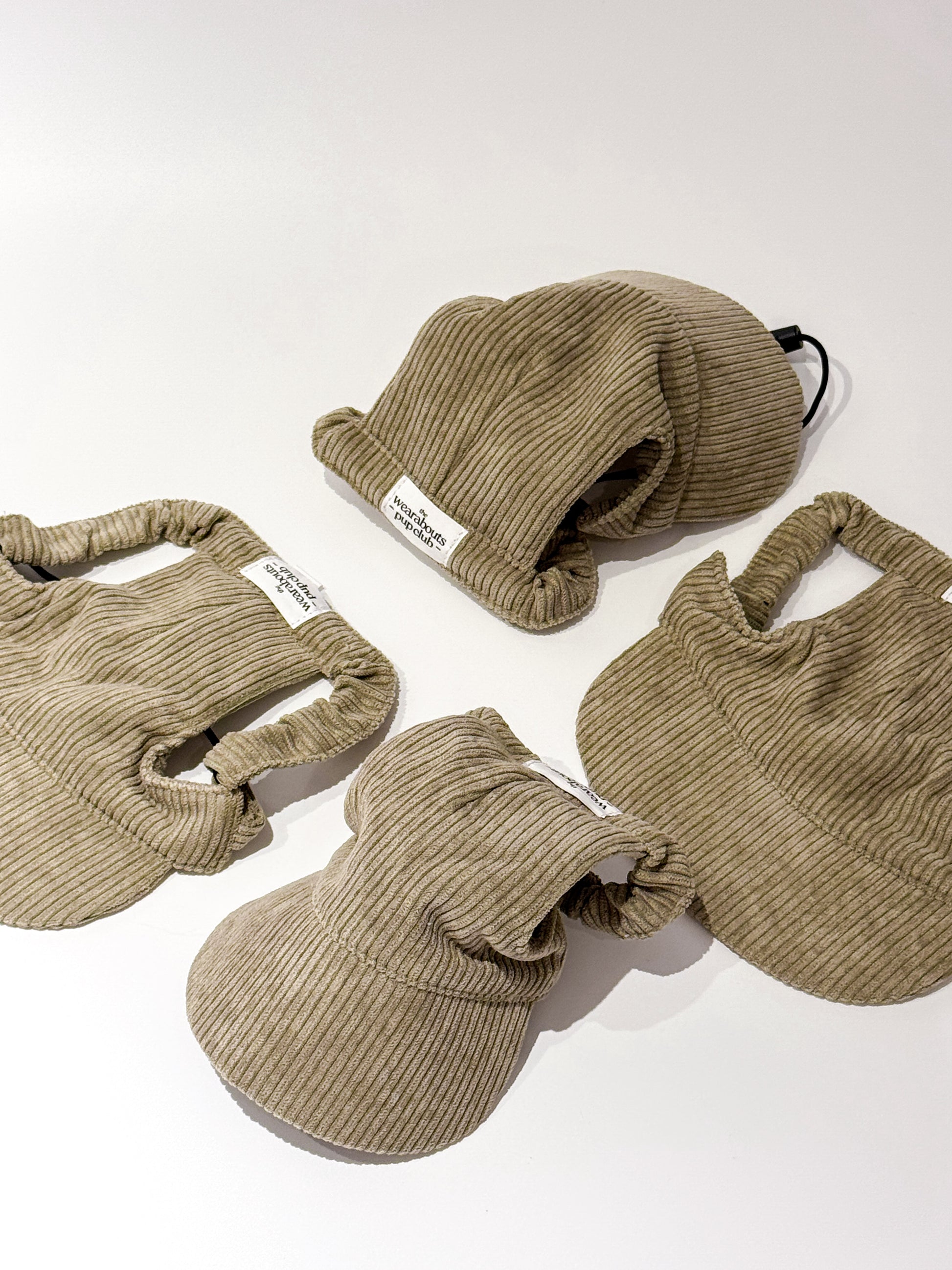 corduroy pup hat (khaki)