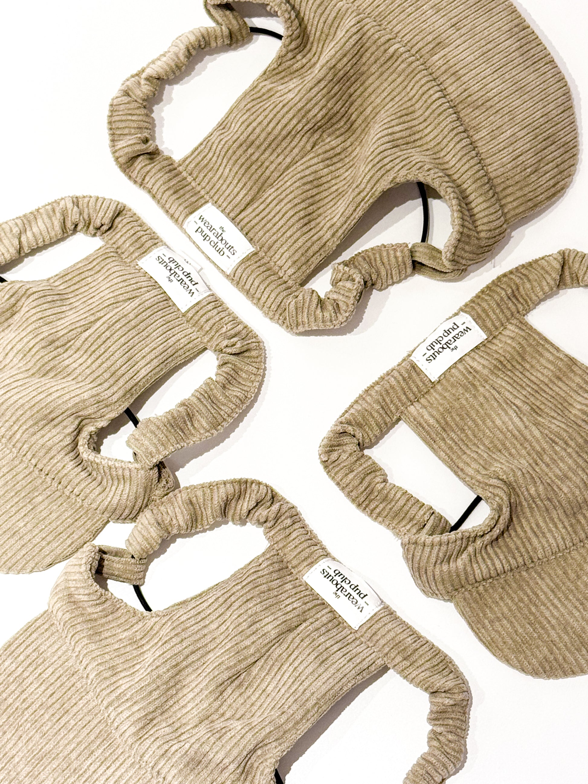 corduroy pup hat (khaki)