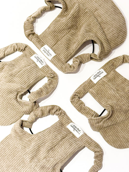 corduroy pup hat (khaki)