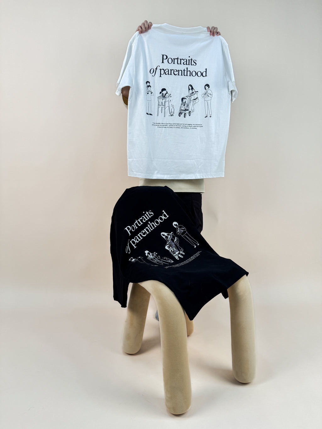 portraits of parenthood tee