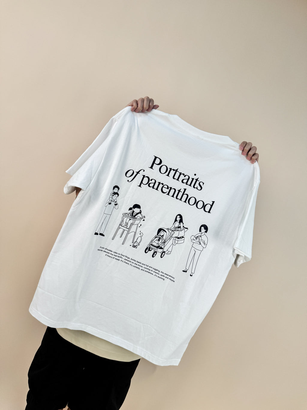 portraits of parenthood tee