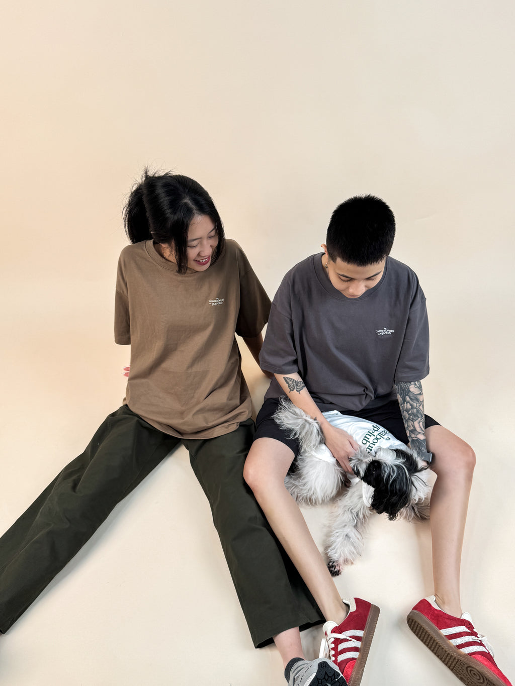portraits of dog life tee