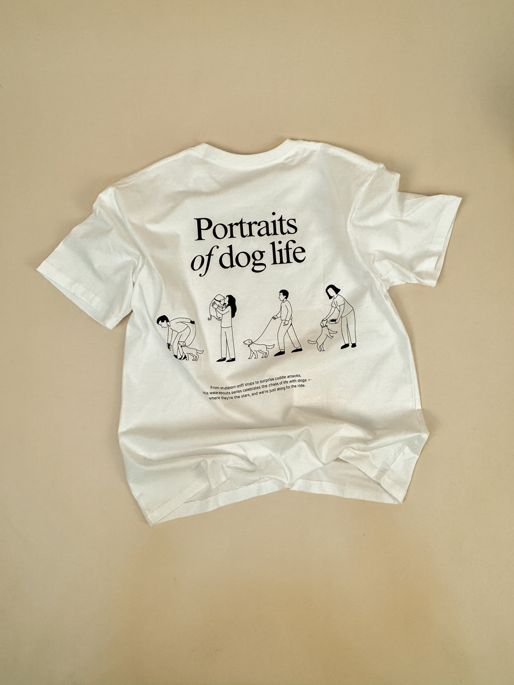 portraits of dog life tee