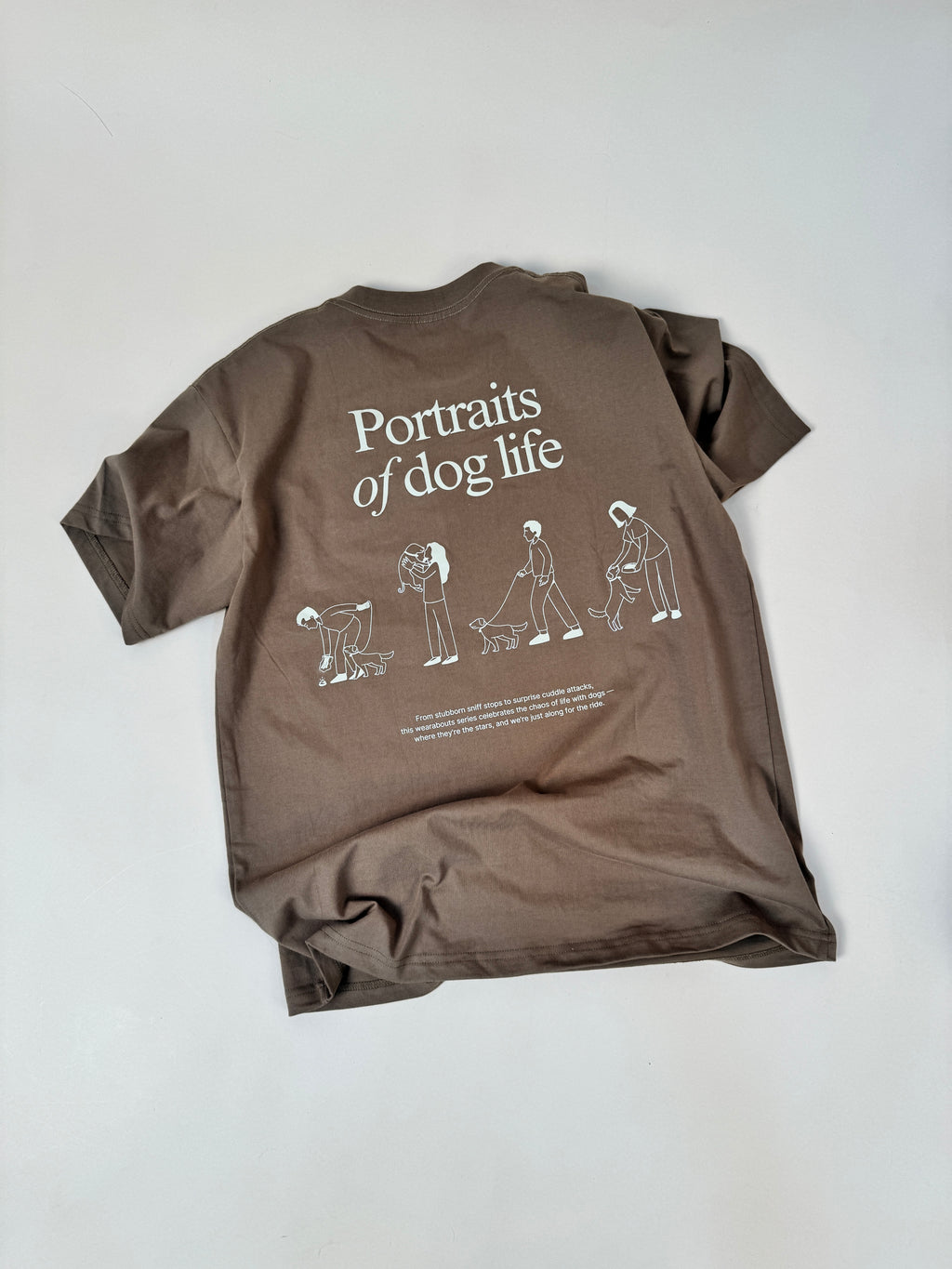 portraits of dog life tee