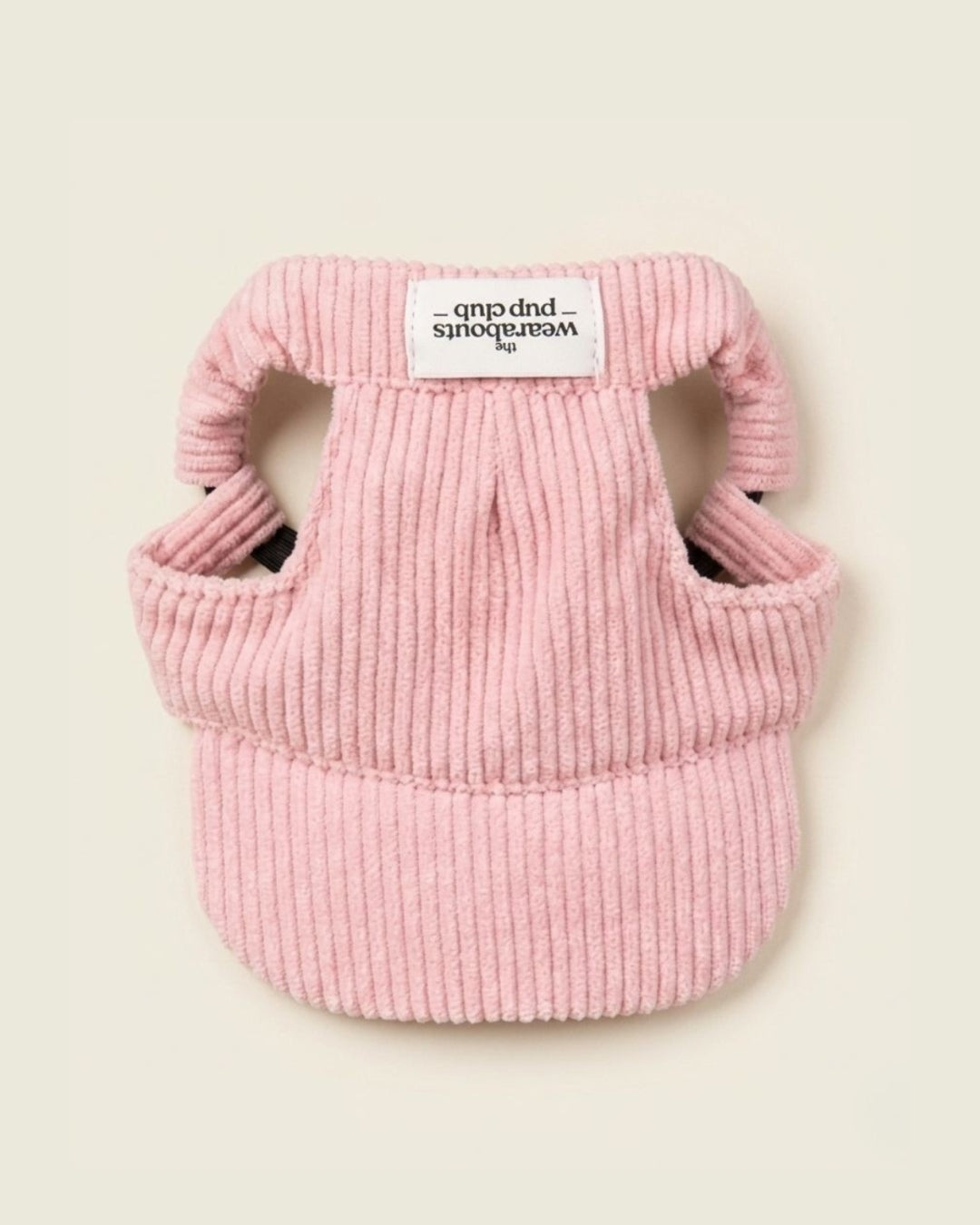 corduroy pup hat (powder pink)