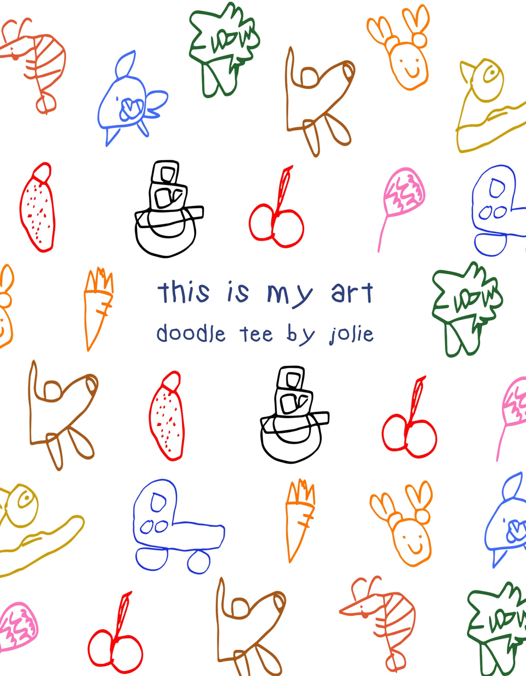 doodles by me kids tee (pre-order)