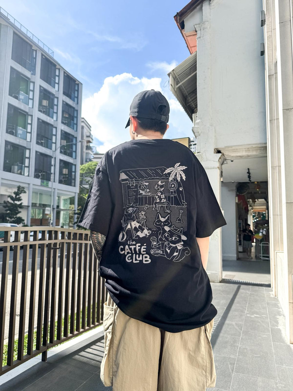 catfé club tee (black)