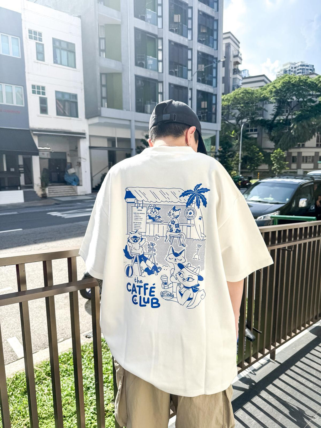 catfé club tee (white)