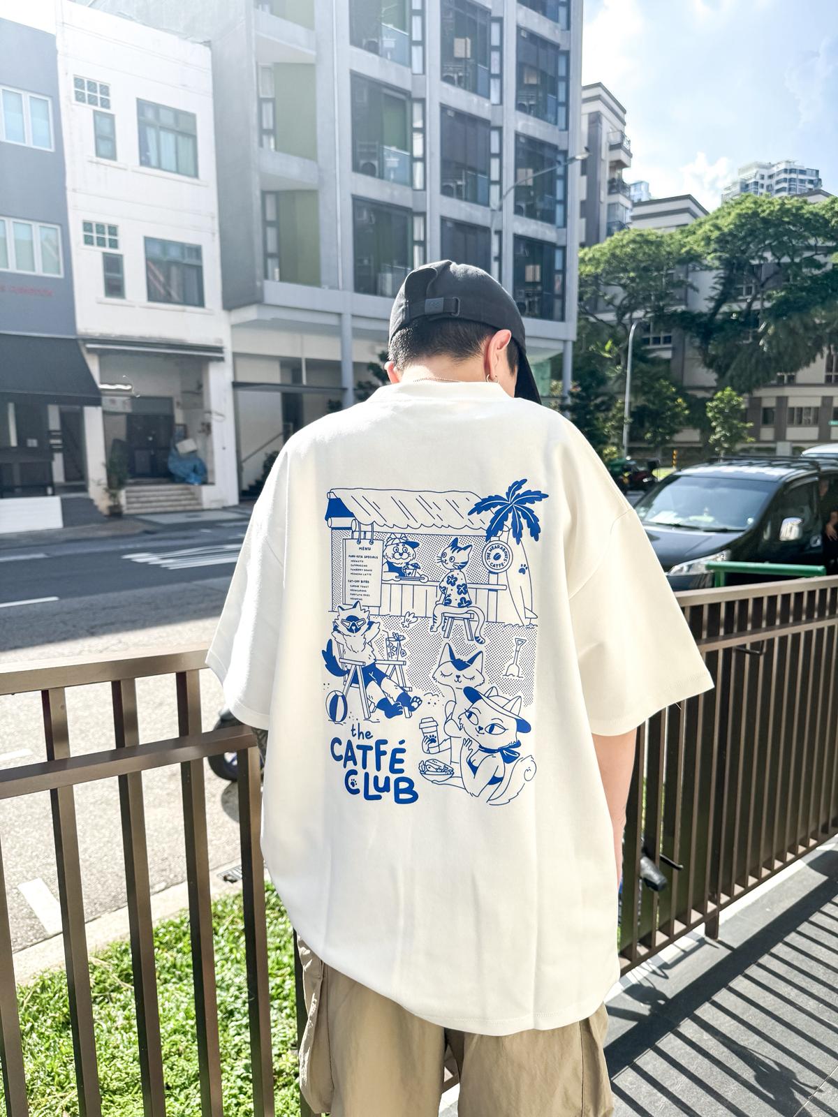catfé club tee (white)