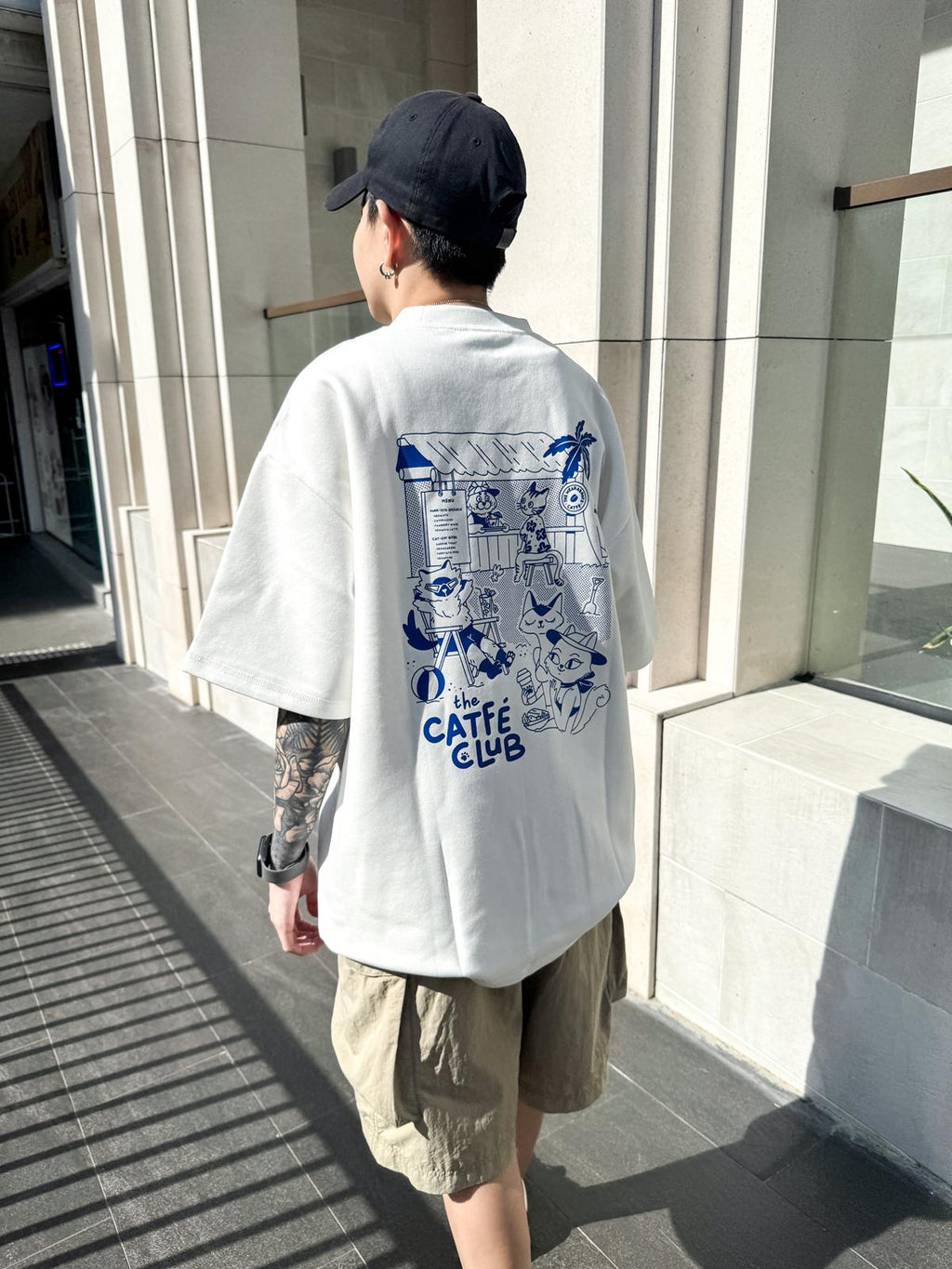 catfé club tee (white)