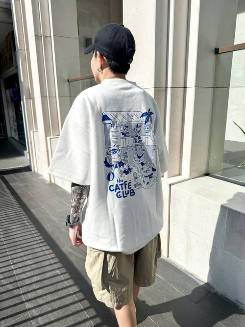 catfé club tee (white)