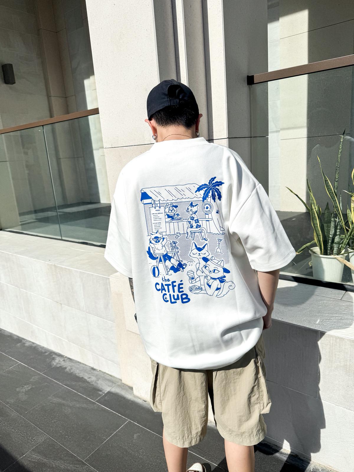 catfé club tee (white)