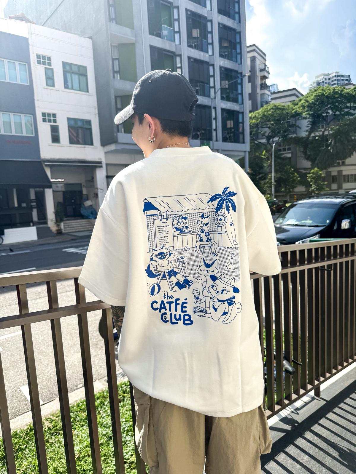 catfé club tee (white)