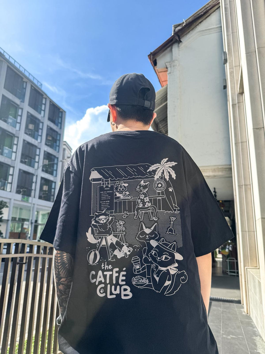 catfé club tee (black)
