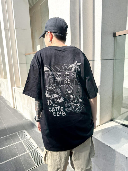 catfé club tee (black)