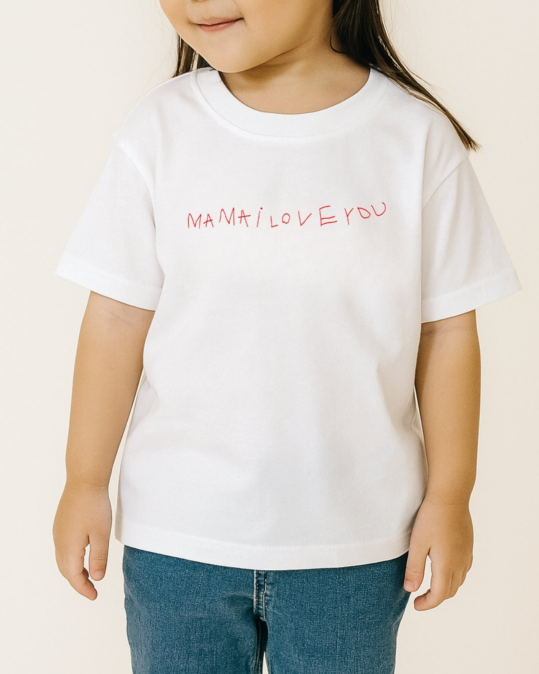 mama ily kids tee in white (preorder)